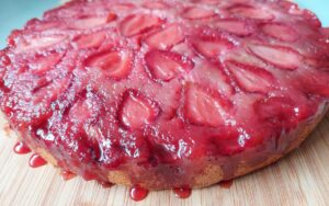Baked Strawberry Upside-Down Cake