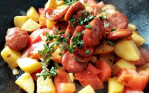 Pan-Fried Kransky and Potato Salad