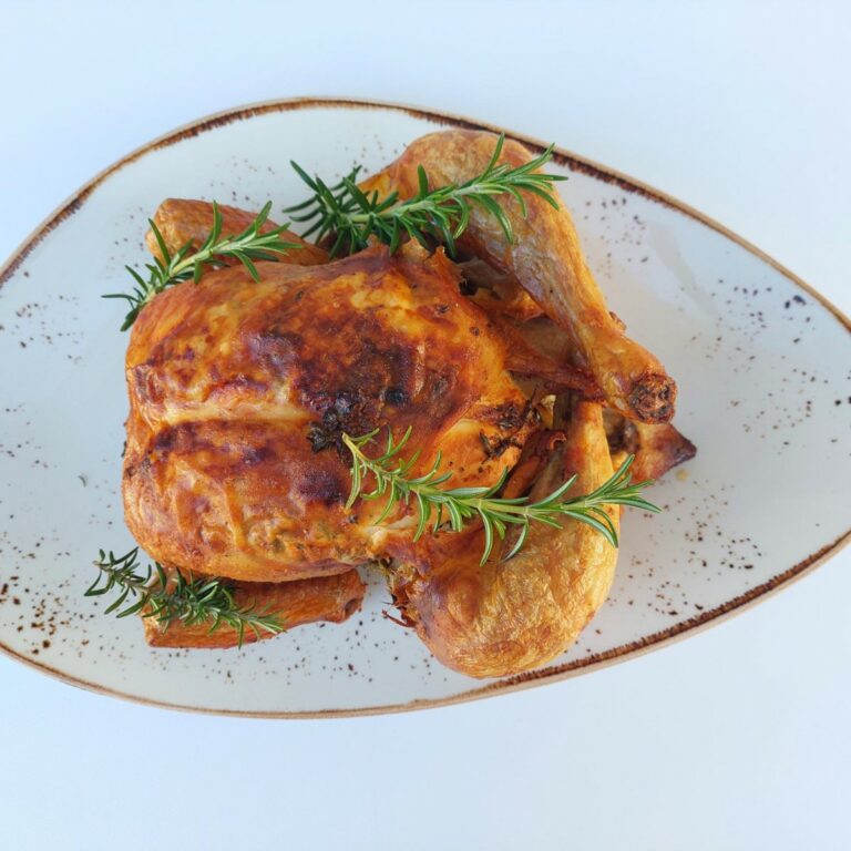 Convection Oven Roasted Lime Thyme And Ginger Chicken