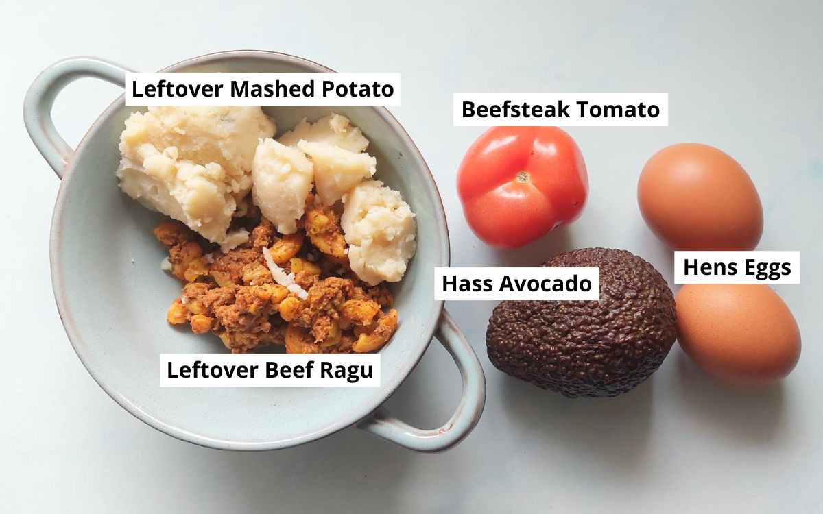 Ingredients For Leftover Mashed Potato Breakfast