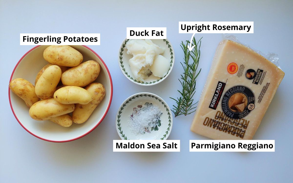 Ingredients For Duck Fat Roasted Fingerling Potatoes
