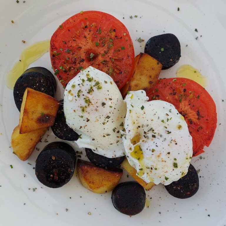 Black Pudding Breakfast With The Perfect Poached Eggs