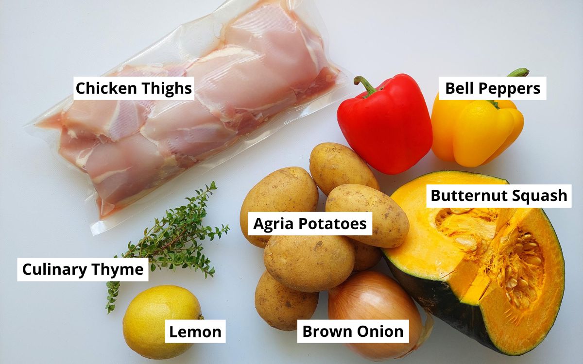 Ingredients For Lemon Thyme Chicken Thighs
